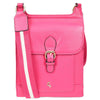 Womens Cross Body Leather Messenger Travel Bag HOL33 Pink 7