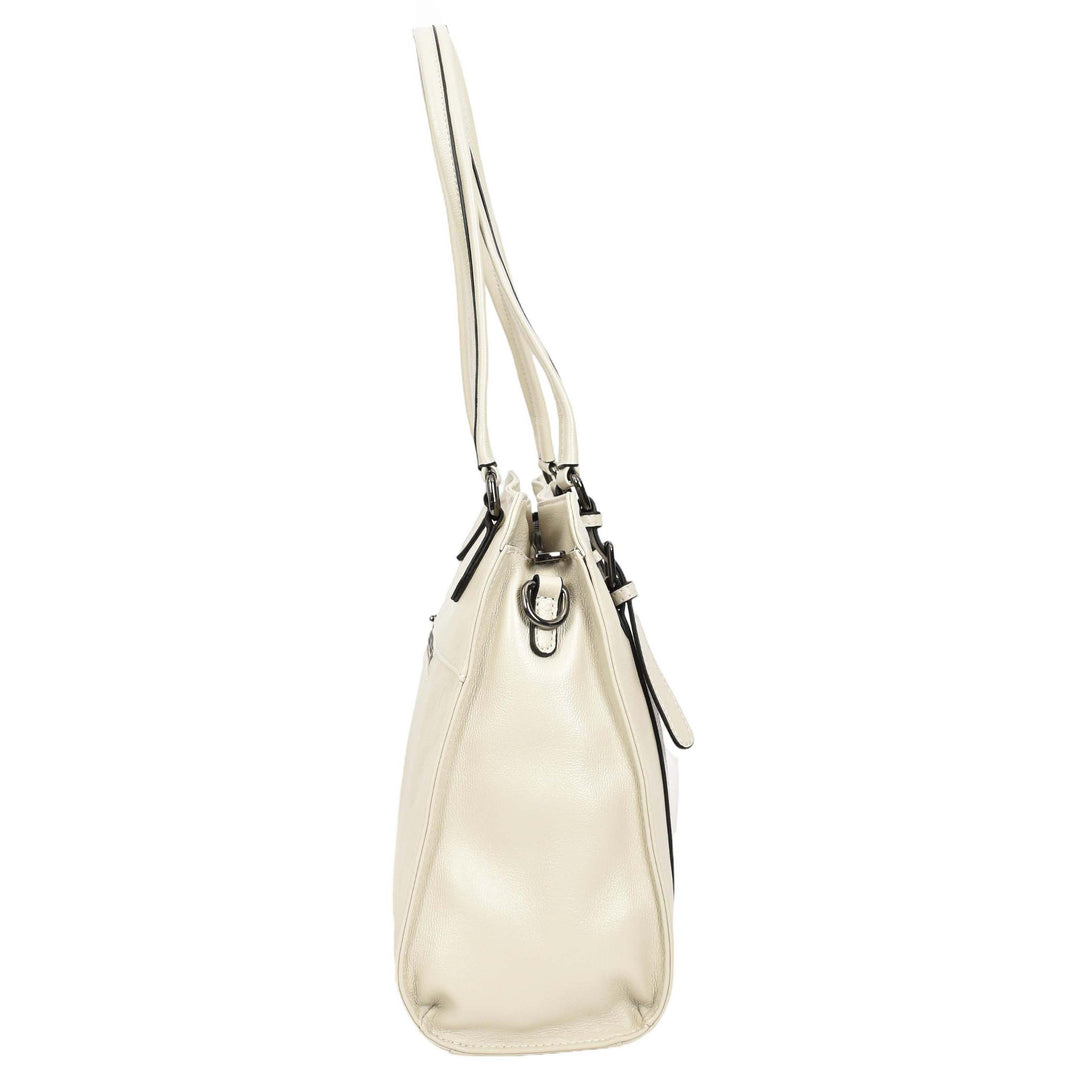 Women's Real Leather Shoulder Bag Classic 2-in-1 Adjustable Strap Timeless Design Hilda Taupe