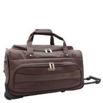 Lightweight Mid Size Holdall with Wheels HL452 Brown