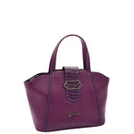 Womens Fashion Leather Handbag Adjustable Strap Bag JANE Purple 8