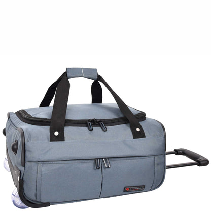 Wheeled Holdall Duffle Mid Size Bag HOL214 Grey 9