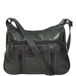 Real Leather Large Size Shoulder Bag Cross Body HOL0991 Black 8