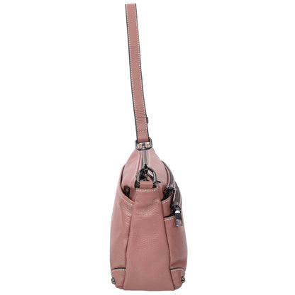 Womens Leather 2-in-1 Cross Body Shoulder Bag Olivia Rose 3