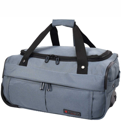 Wheeled Holdall Duffle Mid Size Bag HOL214 Grey 10