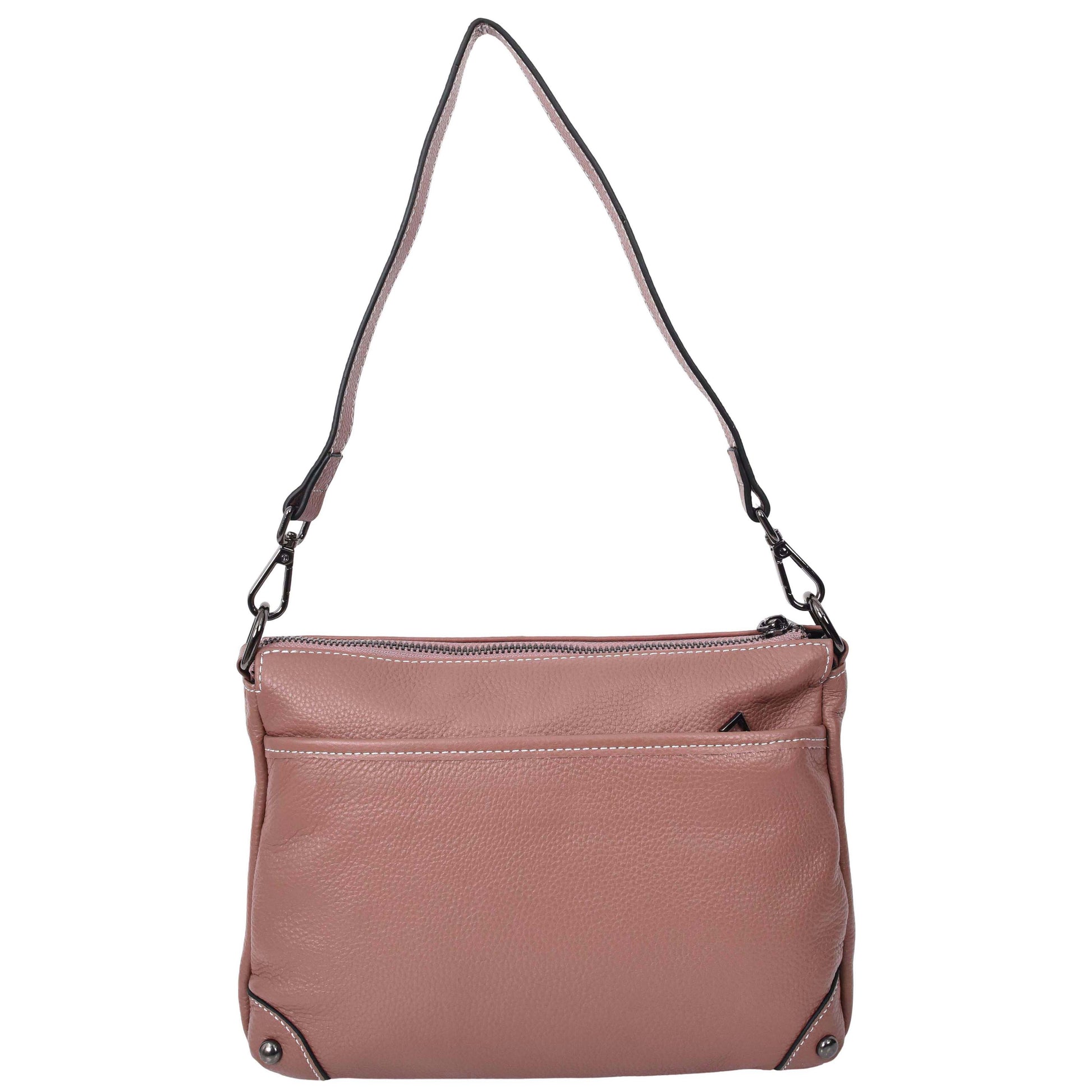 Womens Leather 2-in-1 Cross Body Shoulder Bag Olivia Rose 1