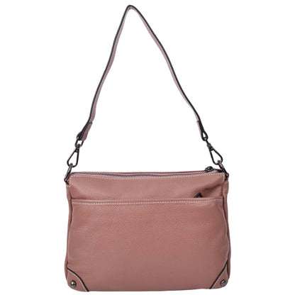 Womens Leather 2-in-1 Cross Body Shoulder Bag Olivia Rose 1