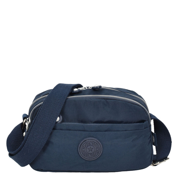 Womens Small Cross Body Bag Travel Organiser Sling Pouch Anya Navy