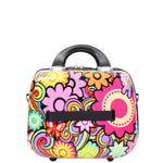 Hard Luggage Beauty Cosmetic Case Organiser Bag Flower Print 3