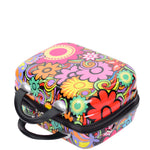 Hard Luggage Beauty Cosmetic Case Organiser Bag Flower Print 6