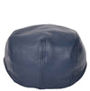 Soft Leather Classic Flat Cap Blue 4