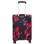 Expandable Four Wheel Flower Print Soft Shell Suitcases Medium Navy 5