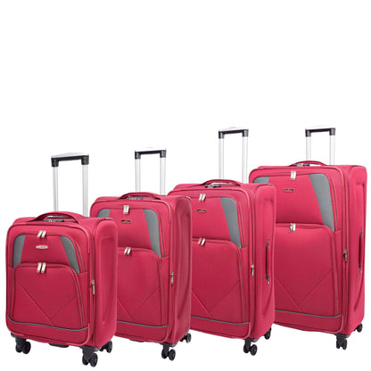 Four Wheel Lightweight Suitcase Columbia