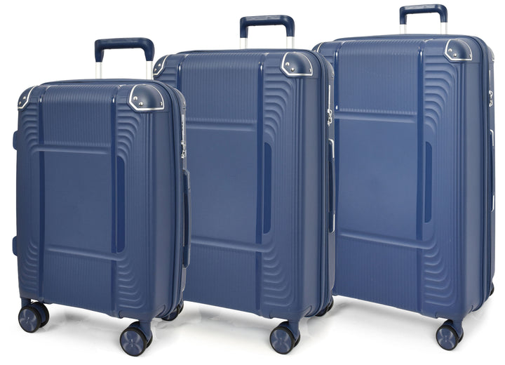 Expandable PP Hard Shell Luggage Suitcase with 360° Spinner Wheels Telescopic Handle Travel Trolley Bag HOL-1107