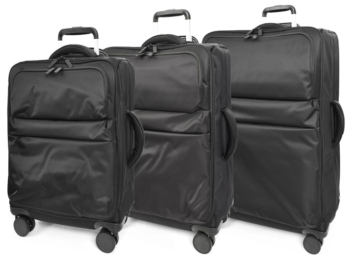 Soft Shell Luggage Suitcase with 8 Spinner Wheels, Lightweight Travel Trolley Bag - HOL-K71