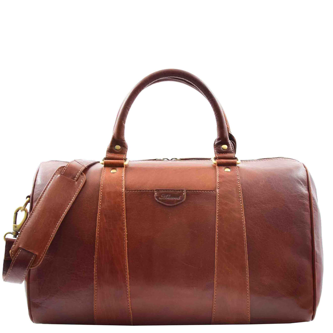 Classic Two Tone Weekend Bag Genoa Chestnut 10
