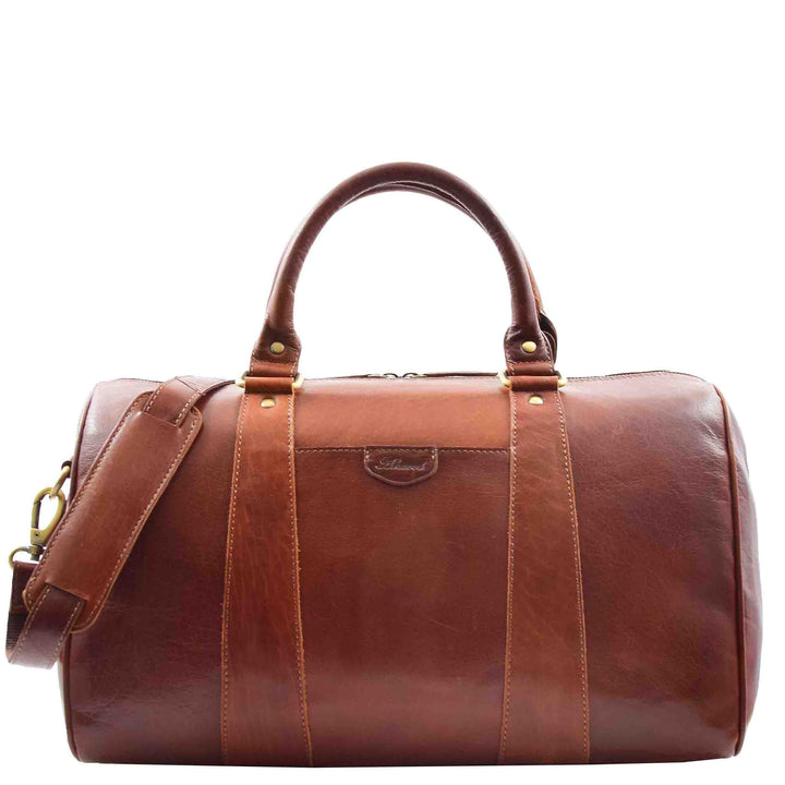 Classic Two Tone Weekend Bag Genoa Chestnut 10