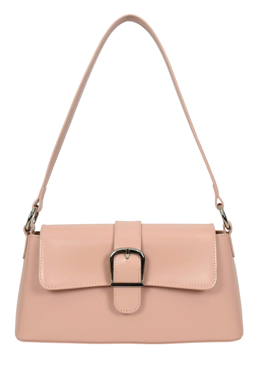 Women's Glazed Leather Small Handbag 2-in-1 Style Xyla Pink