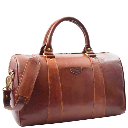 Classic Two Tone Weekend Bag Genoa Chestnut 1