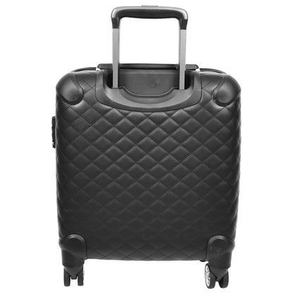 Four Wheel Pilot Case Quilted Lightweight Cabin Bag Nomad Black-2