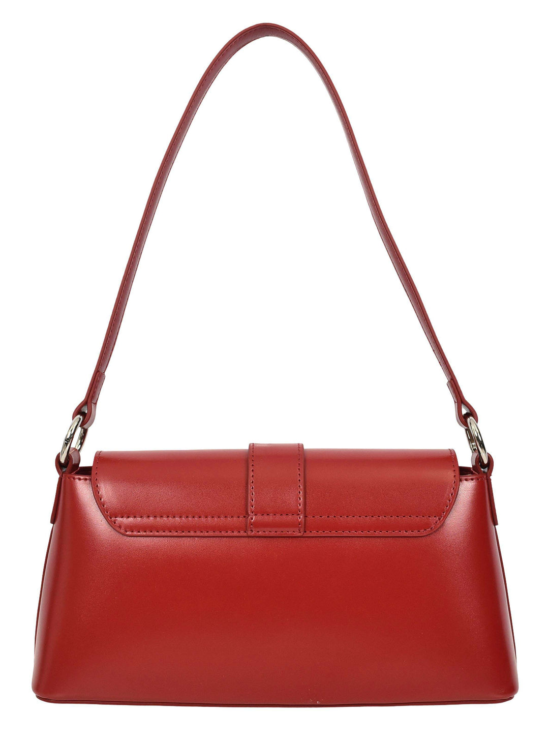 Women's Glazed Leather Small Handbag 2-in-1 Style Xyla Red
