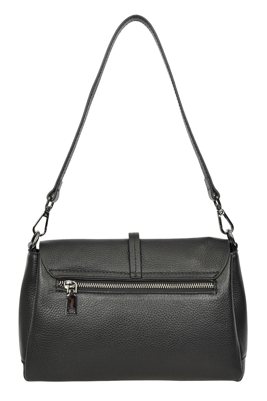 Women's Premium Leather Shoulder Bag 2-in-1 Style Handbag  Zelia Black