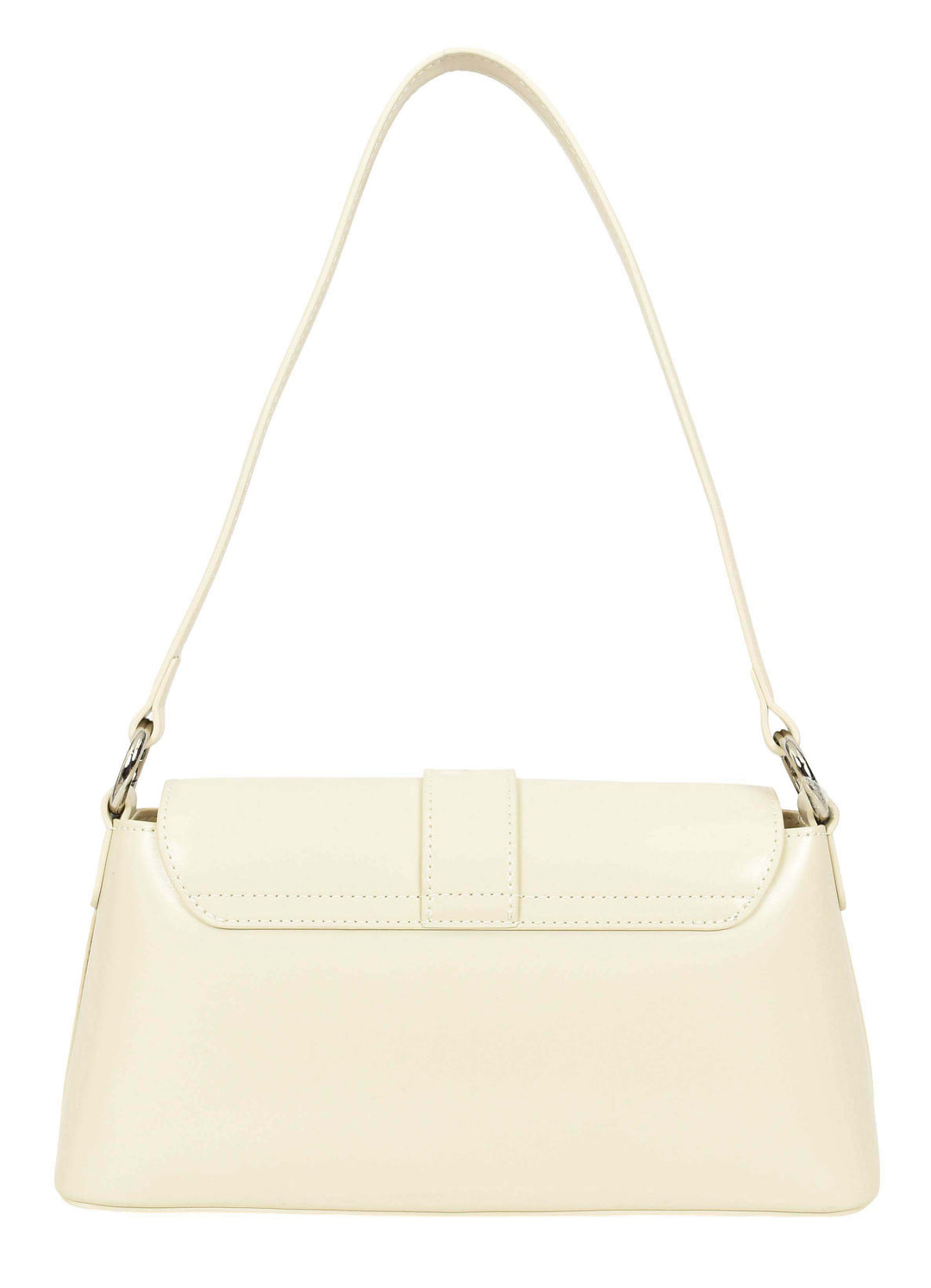 Women's Glazed Leather Small Handbag 2-in-1 Style Xyla Off-White