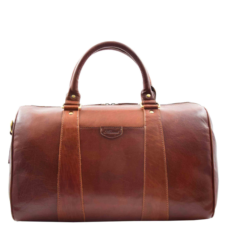 Classic Two Tone Weekend Bag Genoa Chestnut 5
