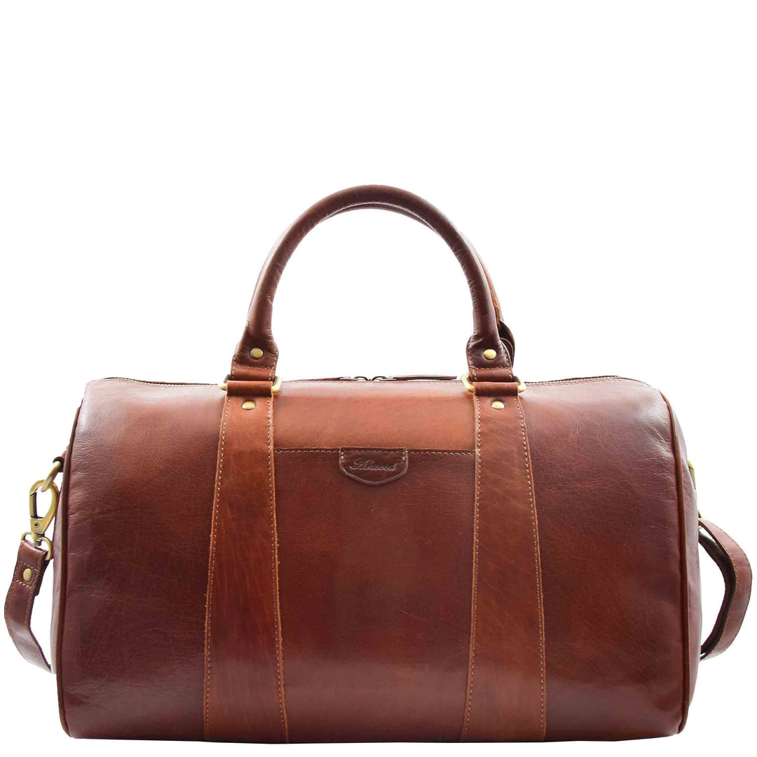 Classic Two Tone Weekend Bag Genoa Chestnut 7