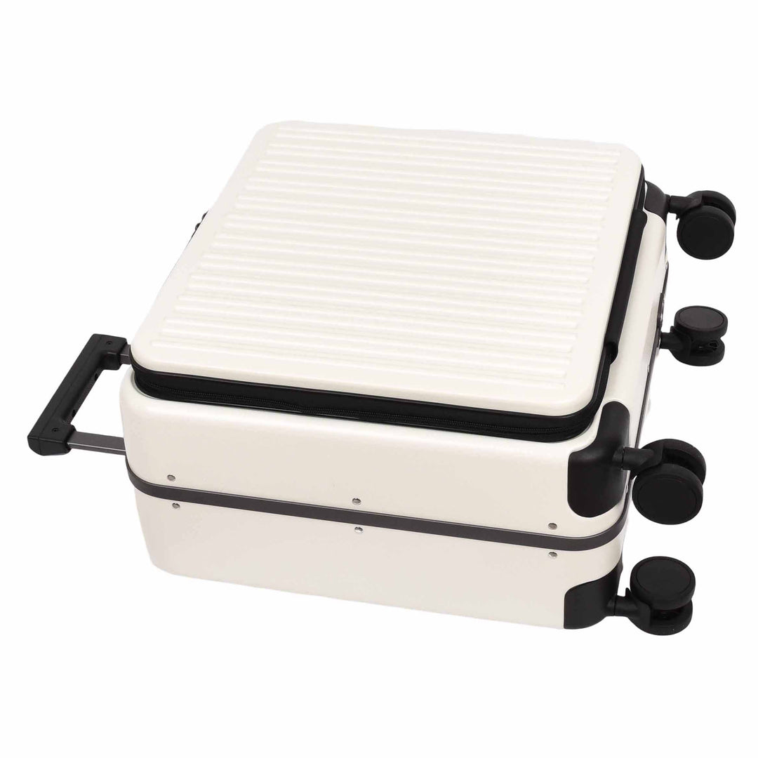 Four Wheeled Pilot Case Hard Shell Lightweight Cabin Bag Maverick White-8