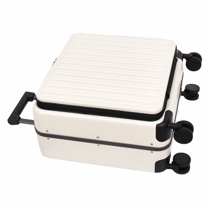 Four Wheeled Pilot Case Hard Shell Lightweight Cabin Bag Maverick White-8
