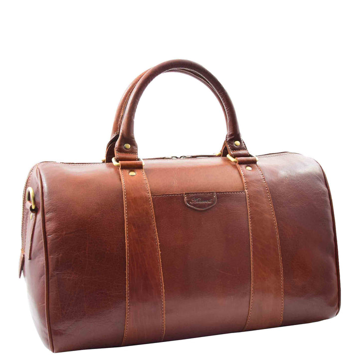 Classic Two Tone Weekend Bag Genoa Chestnut 9