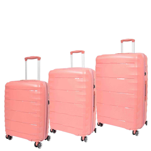 Wheeled Expandable ABS Luggage Miyazaki Rose Gold 1