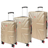 4 Wheel Spinner TSA Hard Travel Luggage Union Jack Taupe