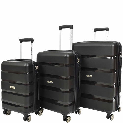 PP Hard Shell Luggage Expandable Four Wheel Suitcases Cygnus 1
