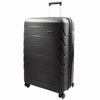 8 Wheeled Spinner Hard Shell Luggage Expandable Hokkaido Black 2