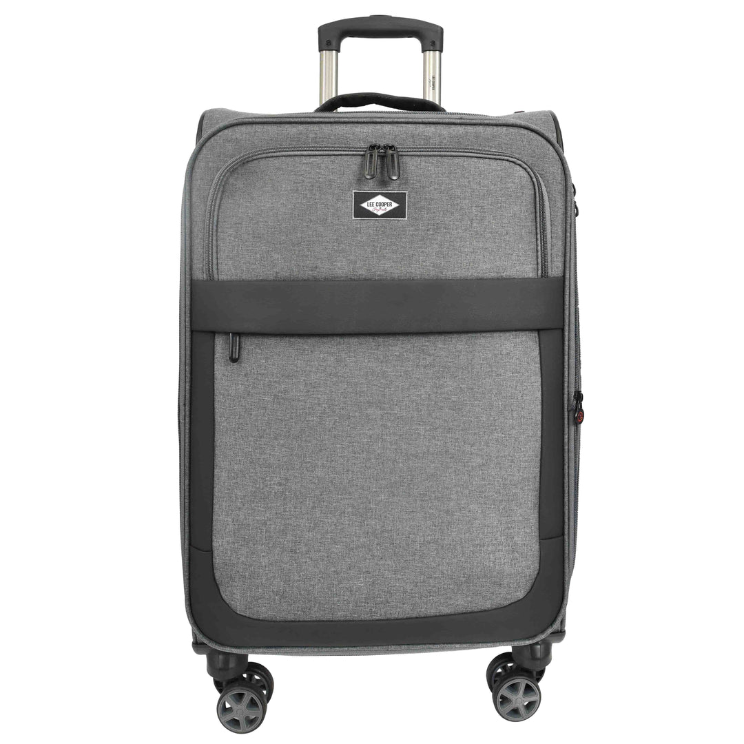 Soft Expandable Wheeled Luggage With Lock Nimbus Grey 2