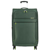 Green Soft Suitcase 8 Wheel Spinner Expandable Luggage Quito 3