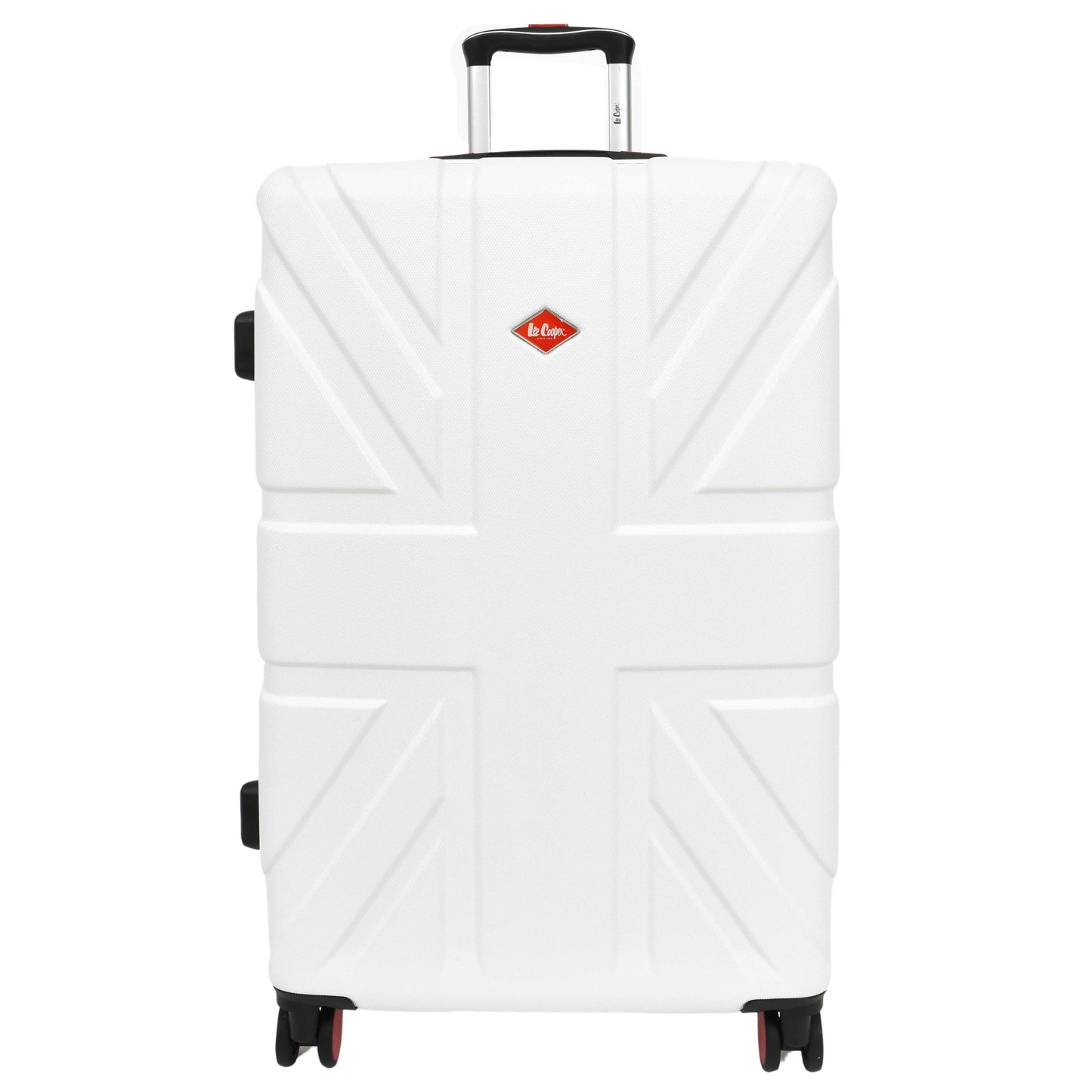 4 Wheel Spinner TSA Hard Travel Luggage Union Jack White 4