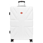 4 Wheel Spinner TSA Hard Travel Luggage Union Jack White 4