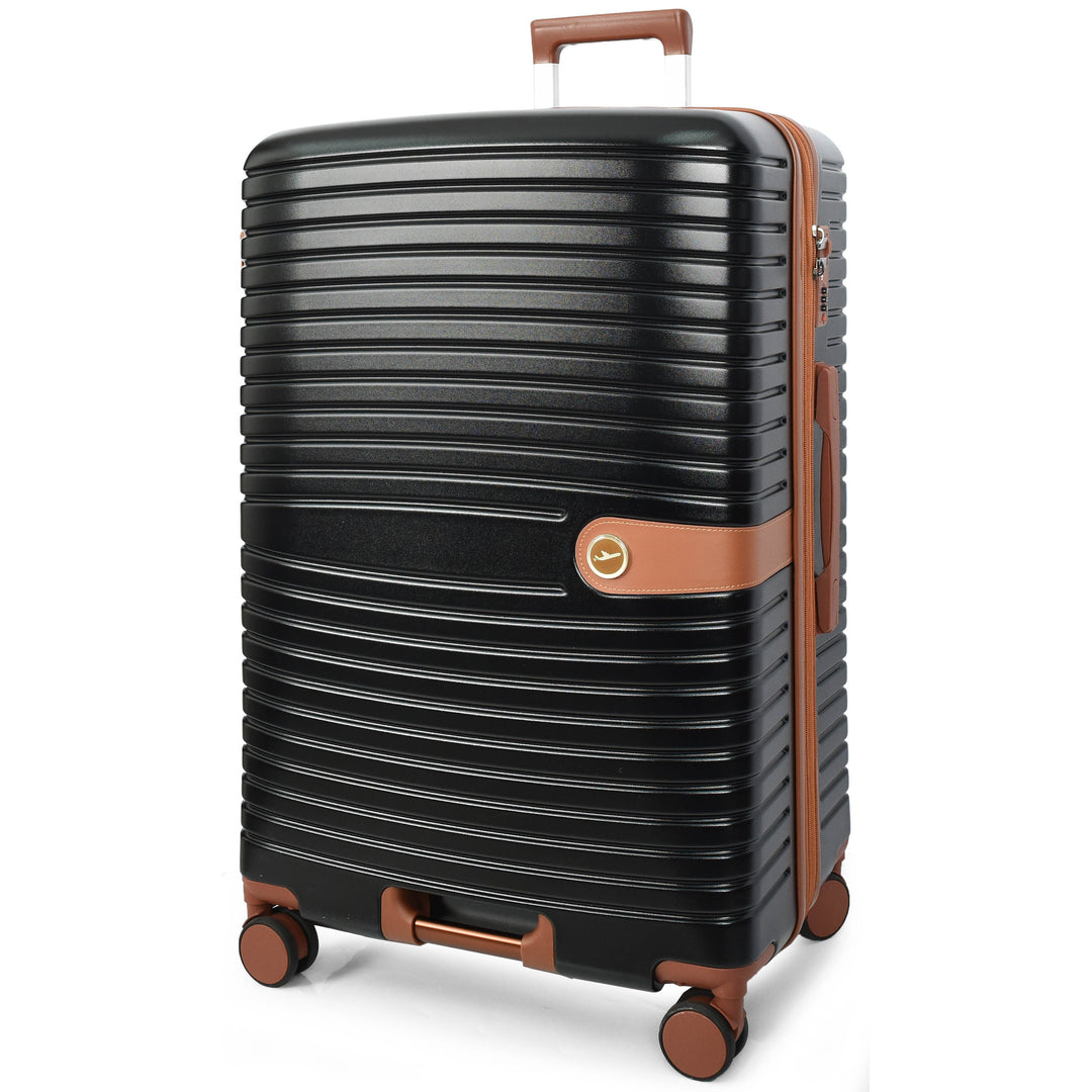 Four Wheel Hard Shell Travel Suitcase Durban black-2