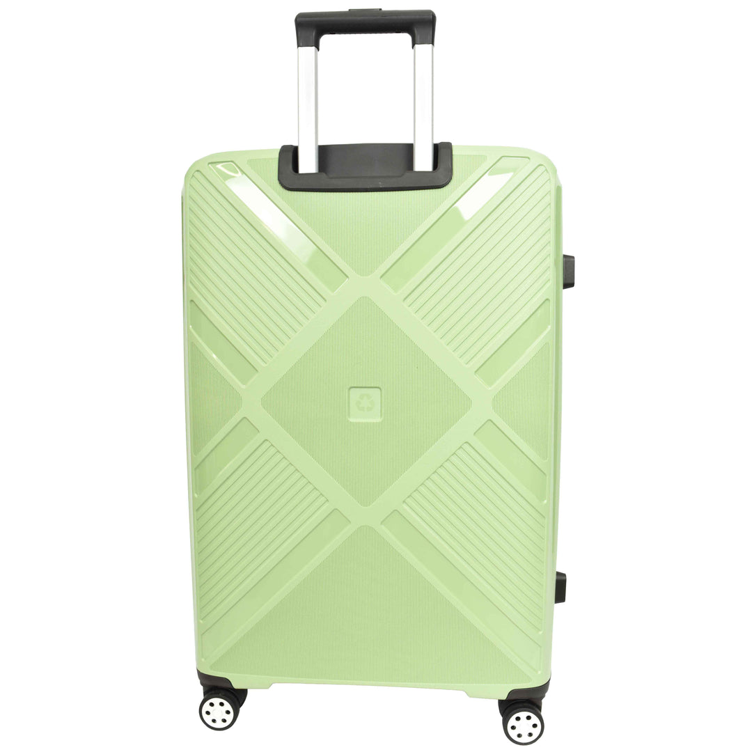 Hard Shell PP Luggage Set Wheeled Suitcases Skybourne Green  3