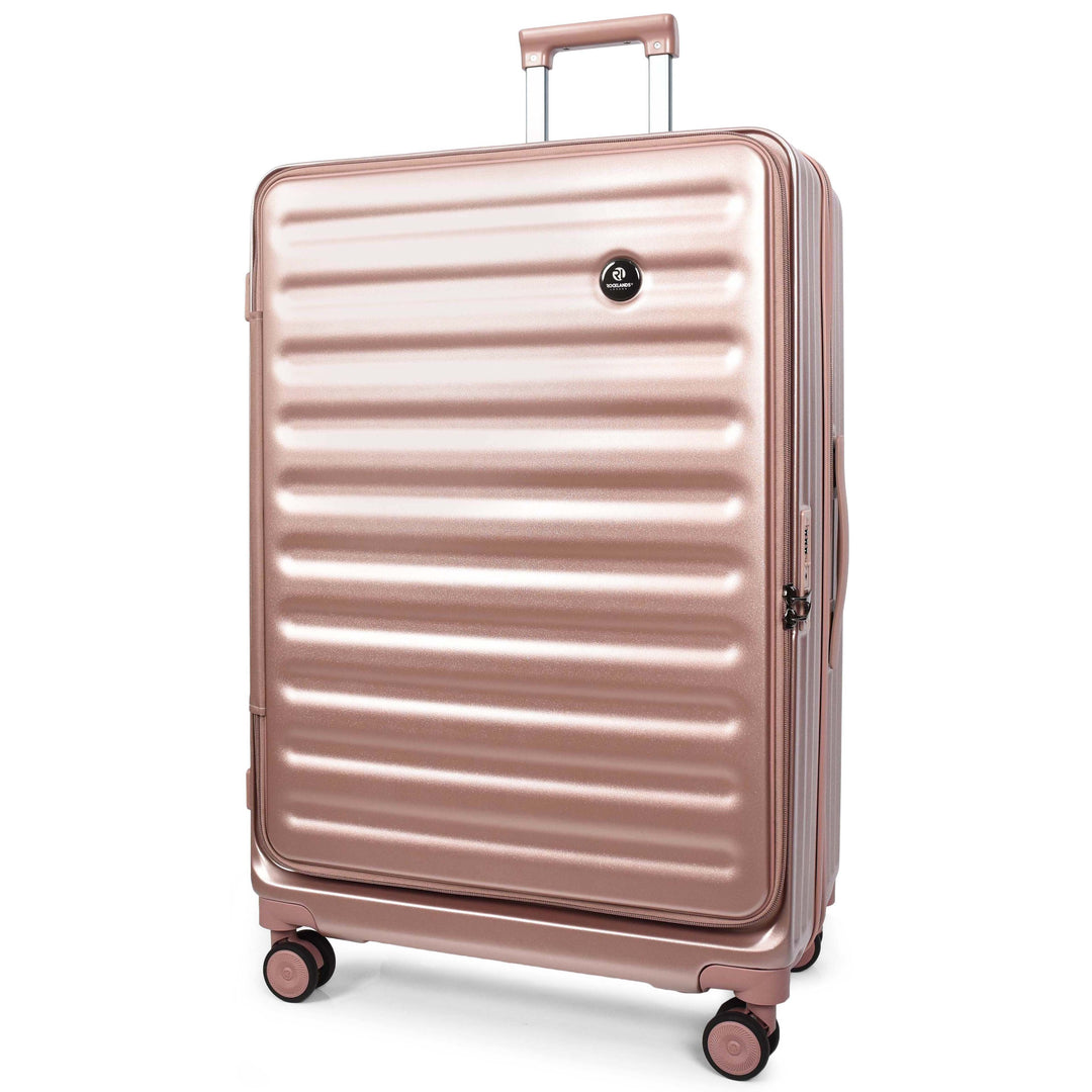 Four Wheel Suitcase Hard Shell Luggage Alaska Rose Gold