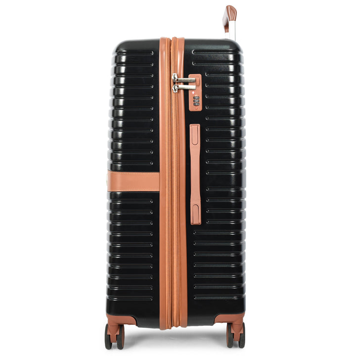 Four Wheel Hard Shell Travel Suitcase Durban black-3