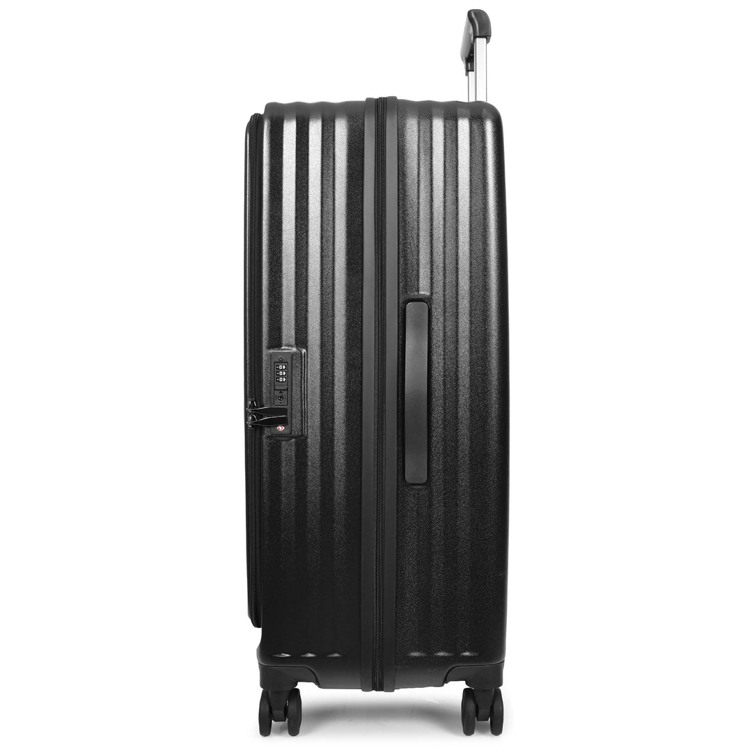 Four Wheel Suitcase Hard Shell Luggage Alaska Black