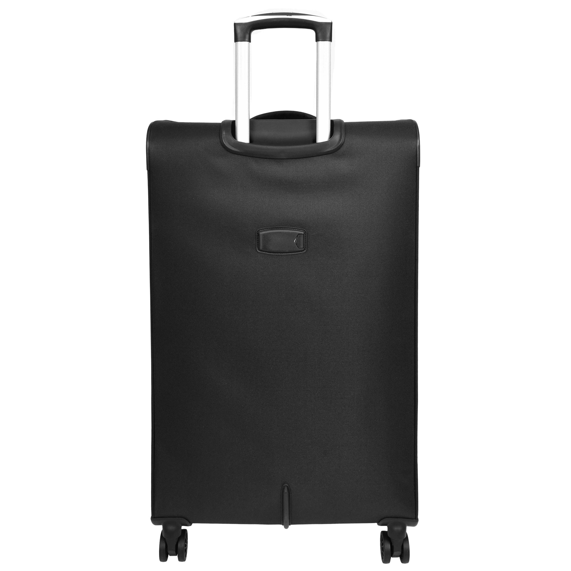 Lightweight Soft Suitcase 8 Wheel Expandable Luggage Pokeno Black large-3