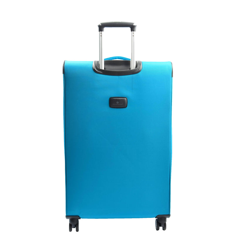 Four Wheel Suitcase Luggage TSA Soft Okayama Teal 4