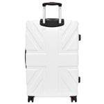 4 Wheel Spinner TSA Hard Travel Luggage Union Jack White 3