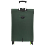 Green Soft Suitcase 8 Wheel Spinner Expandable Luggage Quito 5