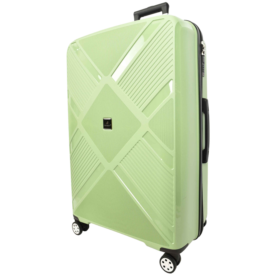 Hard Shell PP Luggage Set Wheeled Suitcases Skybourne Green 5