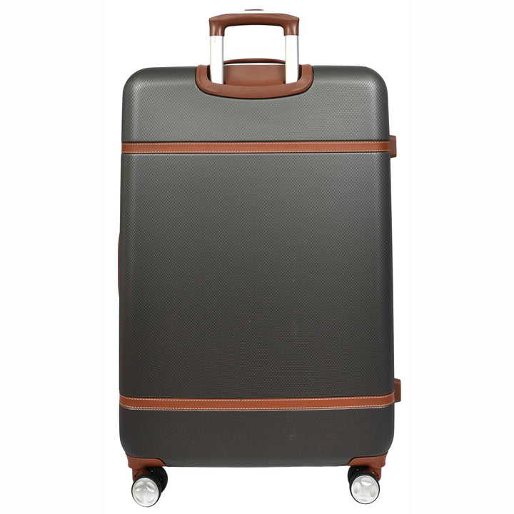 Four Wheel Suitcase Hard Shell Luggage Expandable Sizes Deluxe Grey 5